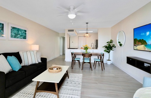 Banana River Estates Condo | New Clean and Bright Beachfront Condo with Ocean Views Beside Cocoa Beach Pier