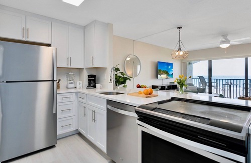 Banana River Estates Condo | New Clean and Bright Beachfront Condo with Ocean Views Beside Cocoa Beach Pier