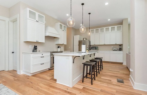 Mooresville House | New lake house circa 2022, with private beach, dock, deck, and big water views!