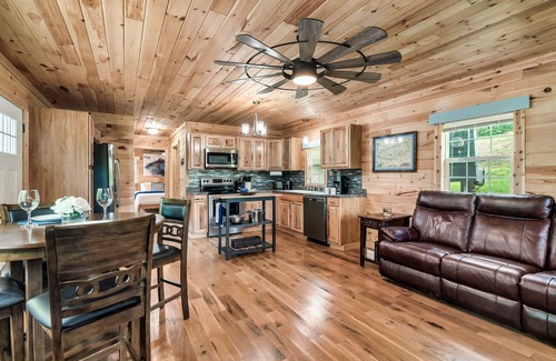 Cosby Cabin | NEW LISTING! THE BLUE BEAR! Quiet and private on 1.77 acres.