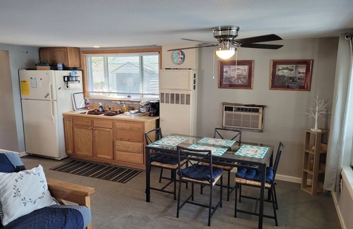 Oscoda Cottage | New! Loon Lodge - Super Cute, Lakefront, Bonfire Ring, and Private Dock!