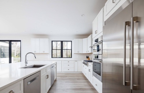 Southold House | New Modern Farmhouse Estate Living in the heart of Southold with a pool!