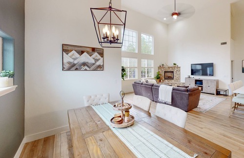 Ponderosa Trails House | New remodeled forested 2-story home with large patio, W/D, fireplace, grill