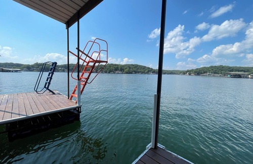 Rocky Mount House | New! Waterfront Lake Ozark Getaway - 2 Boat Slips and High Dive!