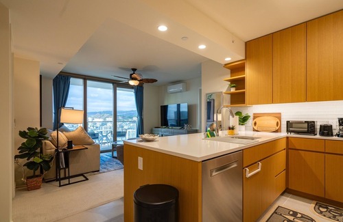 Ala Moana Condo | Newly Built at Sky Ala Moana 2 Bedroom! Great Oceanview! (SAW3508)
