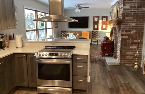 Herron House | Newly renovated, large home, private, wooded area, beautiful river, pet friendly