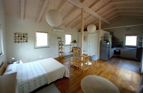 San Macario In Monte Villa | Nice apartment in villa for 2 guests with pool, A/C, WIFI, patio, panoramic view and parking