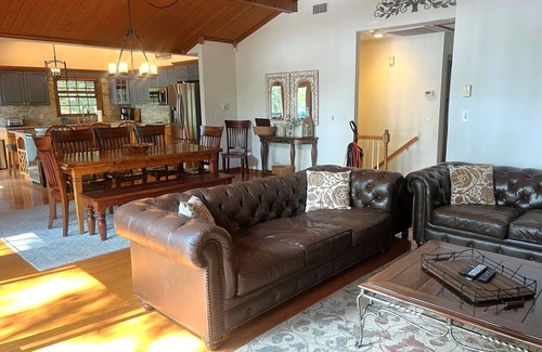 Locust Lake Village House | nLuxury LAKEFRONT - Private Beach/Dock/Hot Tub/Sauna, and Skiing minutes away