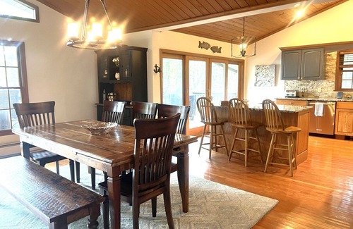 Locust Lake Village House | nLuxury LAKEFRONT - Private Beach/Dock/Hot Tub/Sauna, and Skiing minutes away