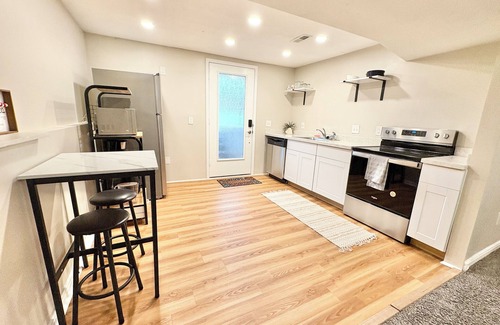 West Valley City House | No Frills 2-bedroom Stay in Suburban West Valley City w WiFi, AC, Private Entry