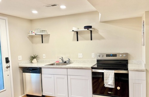 West Valley City House | No Frills 2-bedroom Stay in Suburban West Valley City w WiFi, AC, Private Entry