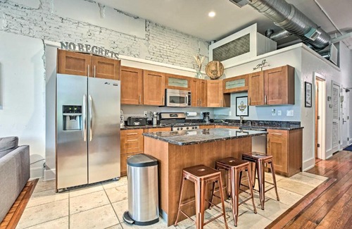 Downtown Louisville Apartment | Nulu Art District Loft Walk to Dtwn Distilleries!