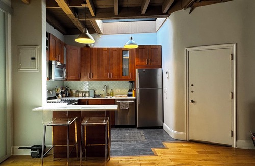 Ukrainian Village Apartment | NYC Gramercy Park Penthouse Loft with HUGE Private Roof Deck