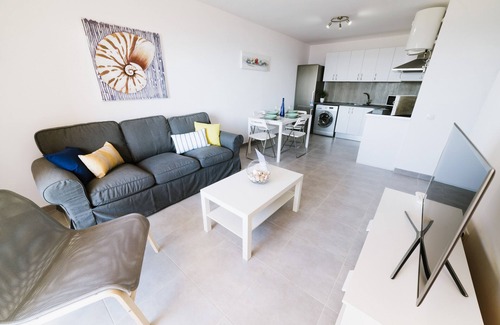 Gran Tarajal Apartment | Ocean View apartments. Beachfront Ocean view terrace. Wifi. Parking