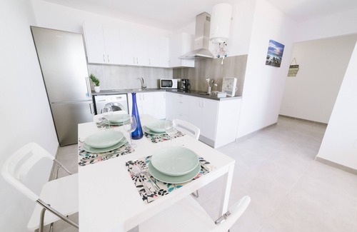 Gran Tarajal Apartment | Ocean View apartments. Beachfront Ocean view terrace. Wifi. Parking