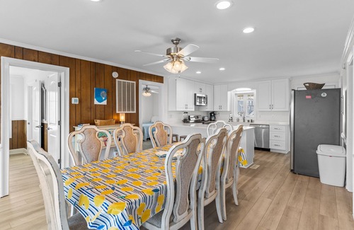 Holden Beach House | Oceanfront home with WiFi, private walkway to beach & central AC
