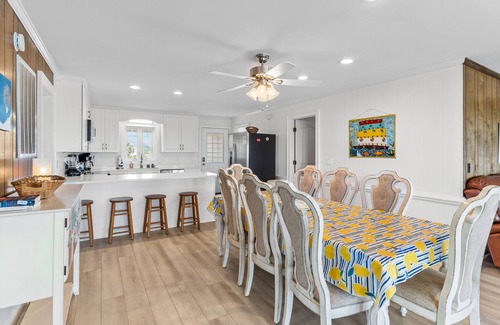 Holden Beach House | Oceanfront home with WiFi, private walkway to beach & central AC