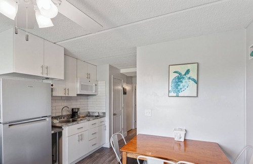 Crescent Beach Condo | Oceanfront Patio Suite with daily housekeeping and welcoming front desk staff