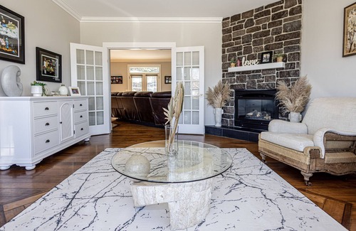 Southwest Mission House | Okanagan Oasis + Hot tub, Games Room, Large Patio, Family-Friendly!