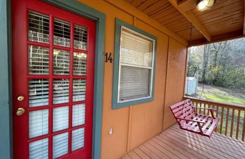 Helen House | Oktoberfest themed Cabin in woods stream #14