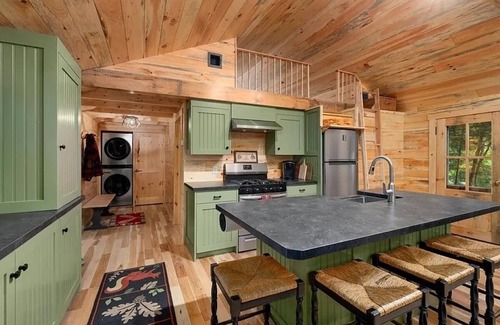 Old Forge Cabin | Old Forge, NY - Secluded Riverfront Cottage with AC, W/D, Walk to Town!