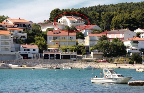 Rab Apartment | One bedroom apartment with terrace and sea view Banjol, Rab (A-5022-b)