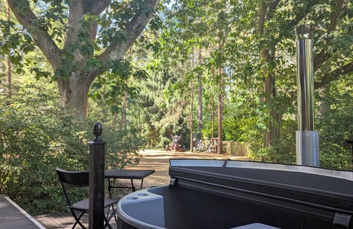 Ringwood Cabin | Onni - cosy forest cabin with hot tub option