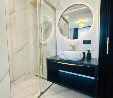 Keszthely Apartment | Onyx 2 hálószobás apartman privát finn szaunával és 2 fürdőszobával