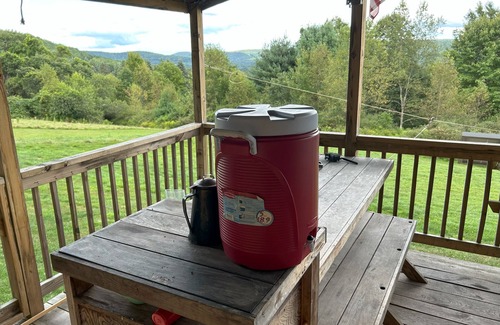 Unadilla Cabin | Our Rustic Serenity Camp is 190 sq ft and over looks the river valley.