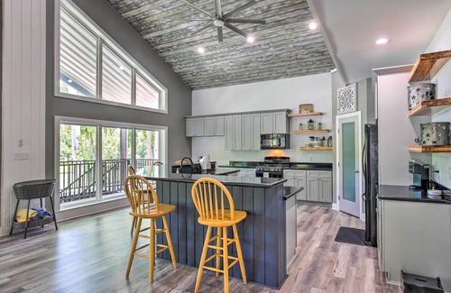 McQueeney House | Outdoor Entertainment Space: Home in McQueeney