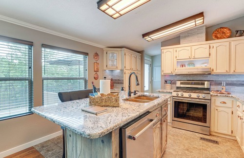 Golden House | Outdoor Kitchen + Hot Tub: Table Rock Lake House