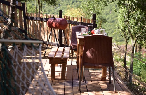 Kfardebian House | OWL NEST - LUXURIOUS TREEHOUSE EXPERIENCE WITH OUTDOOR HOT TUB