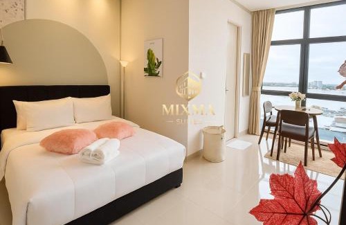 Downtown Kota Kinabalu Apartment | Panoramic Seaview KK City The Shore at Mixma Suites