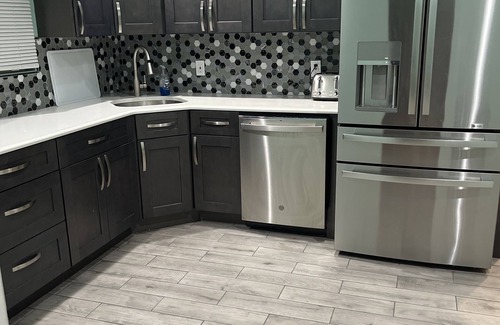 Roosevelt House | Peaceful Gathering Modern Kitchen & Living space, Huge discounts are available