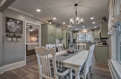 Cedar Falls House | Peaceful Renovated Home with Deck on Half Acre!