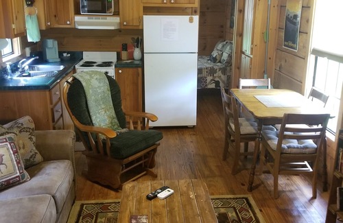 Franklin Cabin | Peaceful Treasure 2-bedroom Riverfront Cabin in Franklin NC