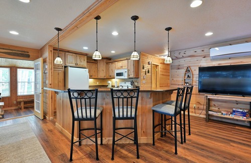 Spooner Cabin | Perfect sandy frontage with Western Exposure for perfect sunsets!