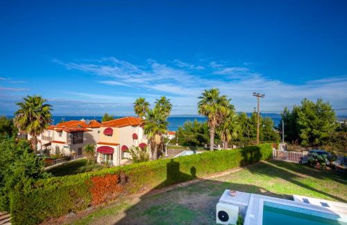 Haniotis Villa | Perfect view Villa Deny with 6 bedrooms and heated pool