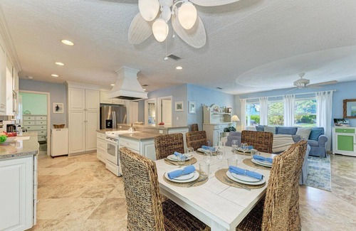 Anna Maria House | Periwinkle Getaway: 2 Blocks to the Beach, Private Pool by Anna Maria Life Vacation Rentals