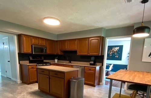 Western Branch North House | Pet & family friendly 4 bedroom home w gas fireplace