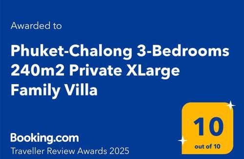 Chalong Villa | Phuket 3-Bedrooms Private XLarge Family Villa