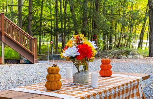 Lake Ariel House | Pocono's Resort - Fire Pit Jacuzzi Winter Sports Amenities