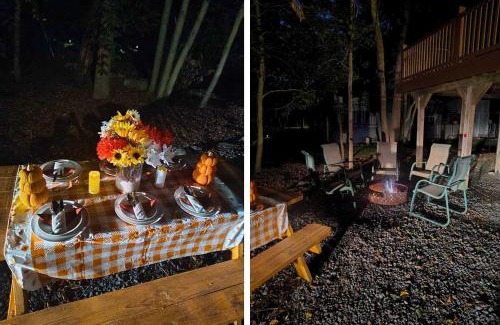 Lake Ariel House | Pocono's Resort - Fire Pit Jacuzzi Winter Sports Amenities