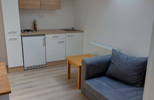 Großheide Apartment | Ponyhof, 2 room DG, parking lot in the yard