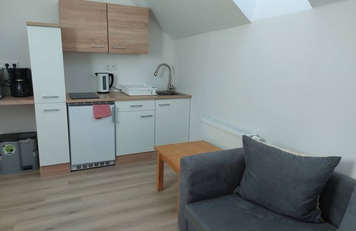 Großheide Apartment | Ponyhof, 2 room DG, parking lot in the yard