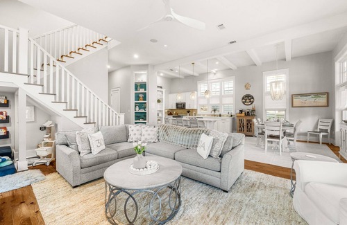 Dune Allen Beach House | Pool heated all year! Pet-Friendly, Golf Cart, and Infinity pool! Self Managed!