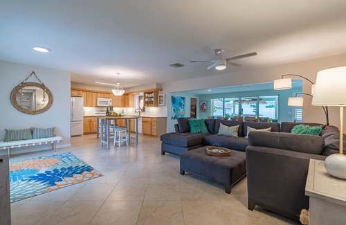 Caloosahatchee House | Poolside Paradise, 4BR Walkable Cape Coral Stay