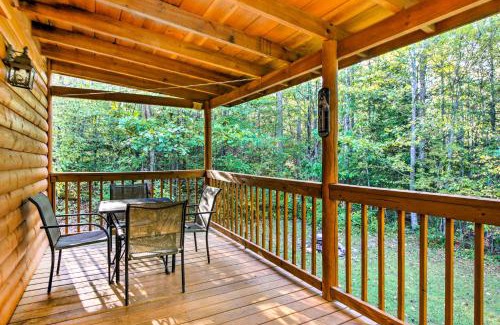Cosby House | Porch and Fire Pit Rustic Log Cabin in Smokies!