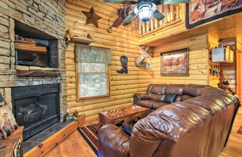 Cosby House | Porch and Fire Pit Rustic Log Cabin in Smokies!