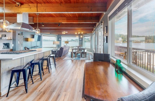 Otis House | Premier lakefront home with private hot tub, gorgeous views, dock - dog-friendly